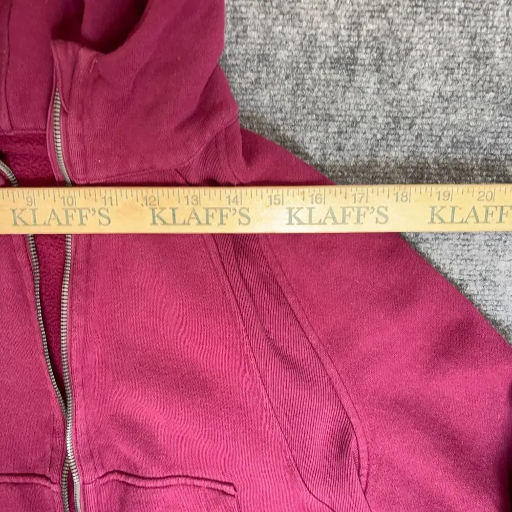 Lululemon Oversized Scuba Full Zip Hoodie Sweatshirt Pomegranate Red Size S/XS